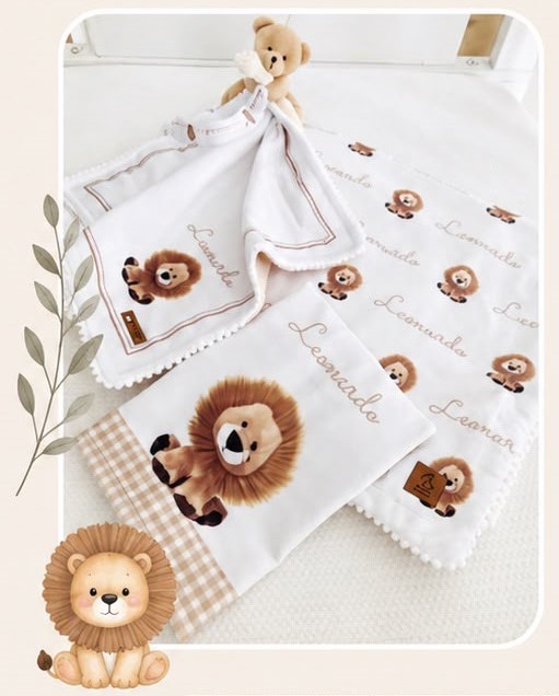 Kit Personalizado — Estampa em Plush · Malha Suede