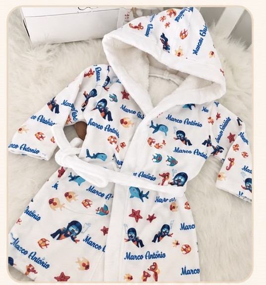 Roupão Infantil Personalizado